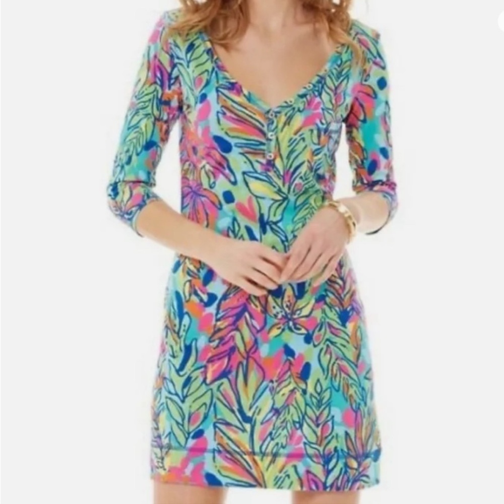 “LILLY PULITZER” Palmetto Tee Dress in Hot Spot